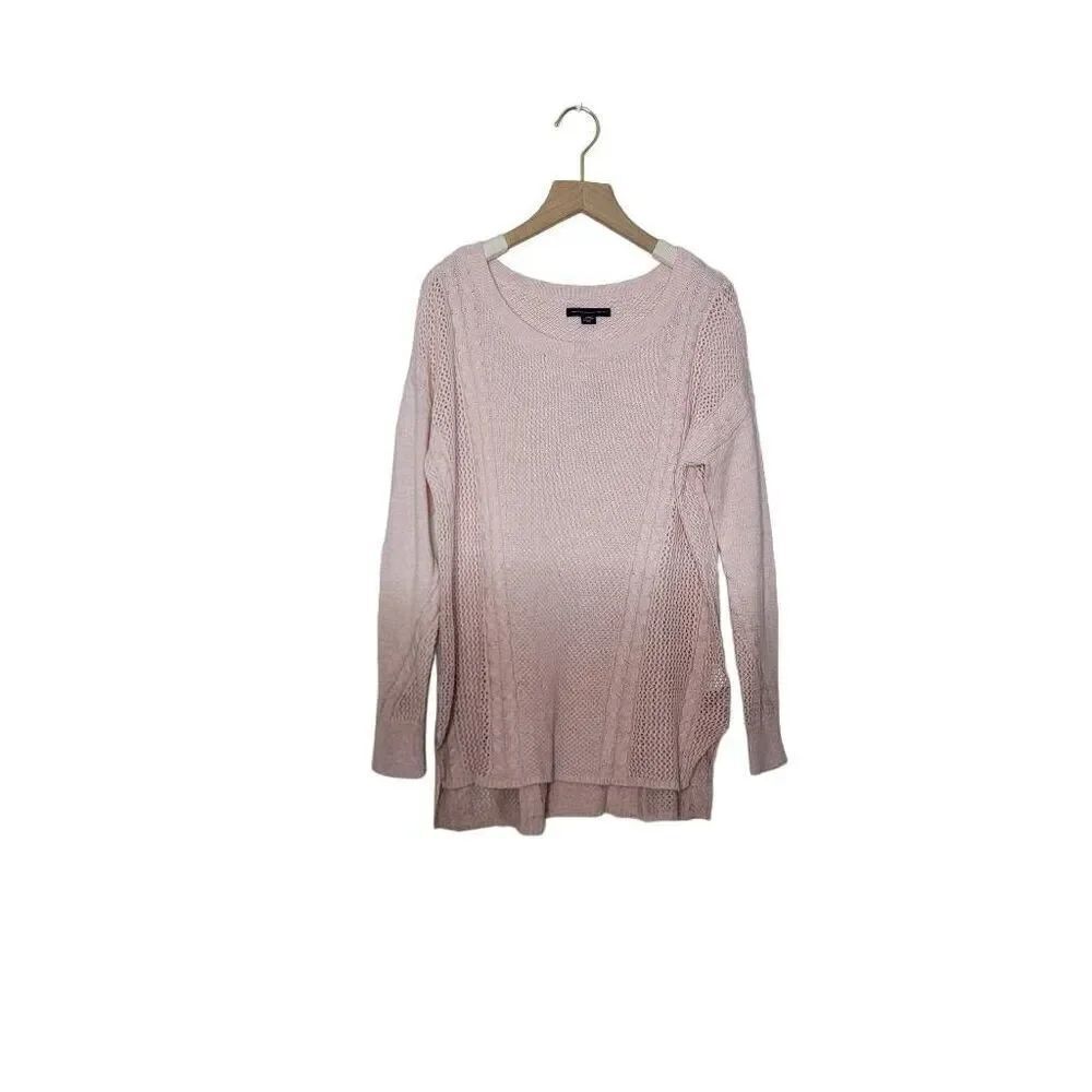 American Eagle Ombre Knit Sweater Dusty Rose NWT Size Small